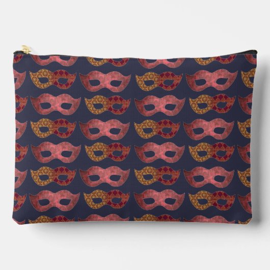 Bourgondisch Maskerade Maskers Patroon Etui (Voorkant)