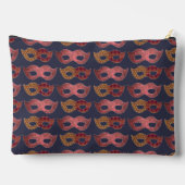 Bourgondisch Maskerade Maskers Patroon Etui (Achterkant)