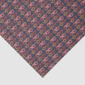 Bourgondisch Maskerade Maskers Patroon Tissuepapier (Detail)