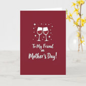 Bourgondisch Mothers Day Kaart (Gele Bloem)
