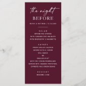 Bourgondisch repetitiediner | Elegante avond ervoo Menu (Voorkant)