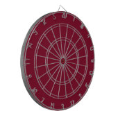 Bourgondisch rood dartbord (Voorkant Links)