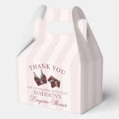 Bourgondisch Rood Ondergoed Douche Bruidsfeest Gab Bedankdoosjes (Achterkant)