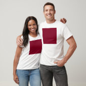 Bourgondisch rood t-shirt (Unisex)