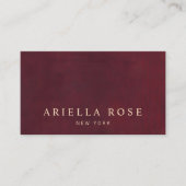 Bourgondisch rood visitekaartje (Voorkant)