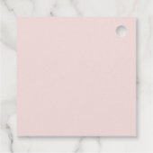 Bourgondisch roze bloemig Elegant Eucalyptus gebla Bedankjes Labels (Achterkant)