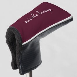 Bourgondisch schrift | Stijlvol monogram Modern Golfheadcover