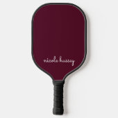 Bourgondisch schrift | Stijlvol monogram Modern Pickleball Paddle (Achterkant)