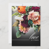 Bourgondisch Sinaasappel Bloemliefde is in Bloomsh Kaart (Voorkant)