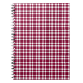 Bourgondisch wit geruit patroon notitieboek