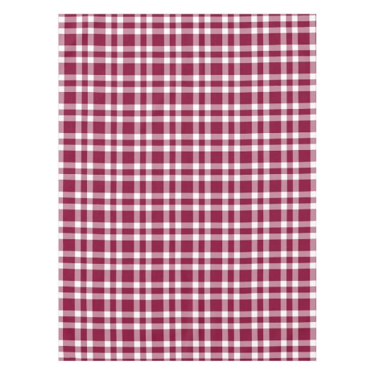 Bourgondisch wit geruit patroon tafelkleed (Voorkant)