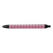 Bourgondisch wit geruit patroon zwarte inkt pen (Voorkant)