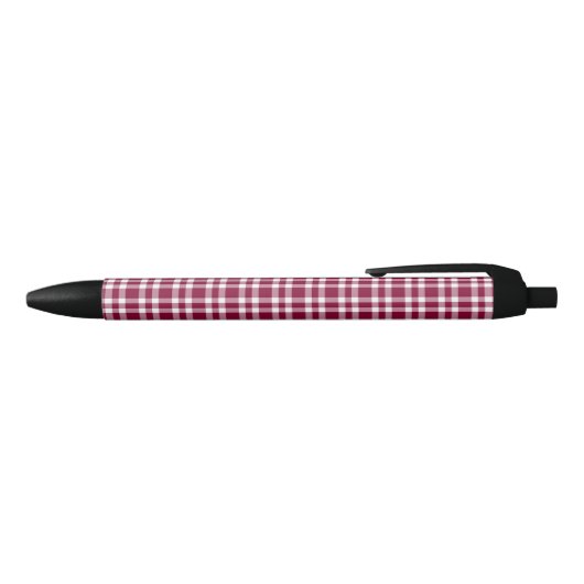 Bourgondisch wit geruit patroon zwarte inkt pen (Bovenkant)
