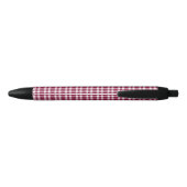 Bourgondisch wit geruit patroon zwarte inkt pen (Achterkant)