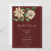 Bourgondisch wit groen floraal botanisch Vrijgezel Kaart (Voorkant)