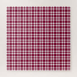 Bourgondisch wit ruitpatroon legpuzzel