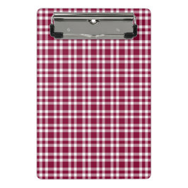 Bourgondisch wit ruitpatroon mini klembord