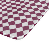 Bourgondisch wit ruitpatroon snijplank (Hoek)