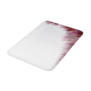 Bourgondische Abstracte Bloemen Aquarel Handgeschi Badmat