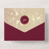 Bourgondische All-in-One Invitation All In One Uitnodiging (Achterkant)