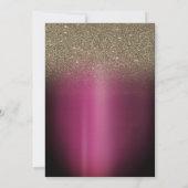 Bourgondische ballonnen Wine Truck Glitter Vrijgez Kaart (Achterkant)