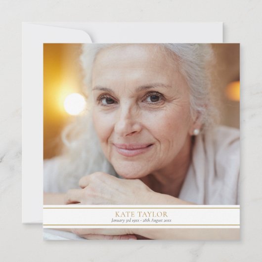 Bourgondische begrafenis viering van het leven Pho Kaart (Achterkant)