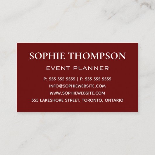 BOURGONDISCHE BLOEM | ROZEN GARLAND FLOWER VISITEKAARTJE (Achterkant)