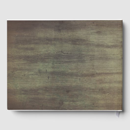 Bourgondische bloemen - Peony rustieke bruiloft Gastenboek (Achterkant)