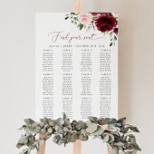 Bourgondische bloemen, Roze bloemen, Zitkaarten Poster