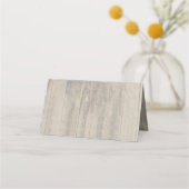 Bourgondische bloemen rustieke houten bruiloft plaatskaartje (Achterkant)