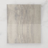 Bourgondische bloemen rustieke houten bruiloft plaatskaartje (Binnenkant ongevouwen)