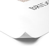 Bourgondische bloemen uitnodiging levensfeest foto poster (Hoek)