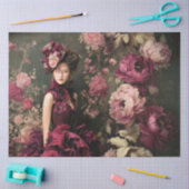 Bourgondische bloemen, Victoriaans gotiek, Moody b Tissuepapier (Craft)