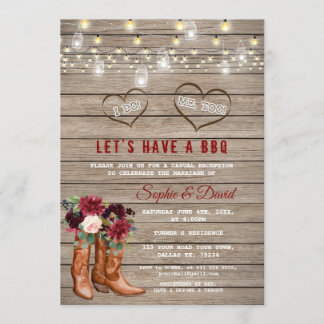 Bourgondische Bloemen Western Cowboylaarzen I DO B Kaart