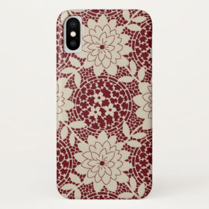 Bourgondische bloemendans damast Case-Mate iPhone case