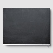 Bourgondische bloemenkrijtbord bruiloft gastenboek (Achterkant)