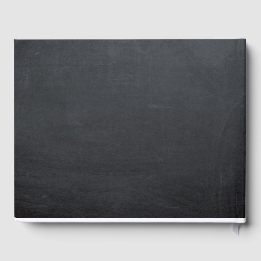 Bourgondische bloemenkrijtbord bruiloft gastenboek (Achterkant)