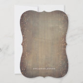 Bourgondische bloemenlantaarn rustieke bruidsmeisj kaart (Achterkant)