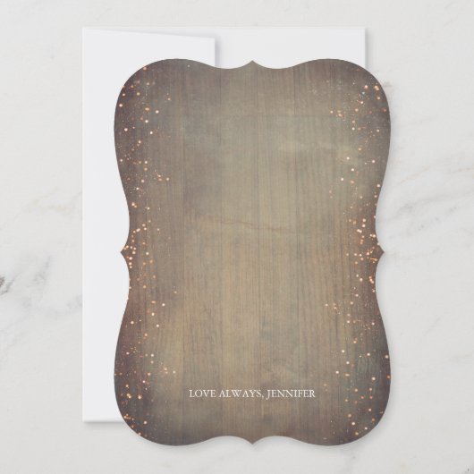 Bourgondische bloemenlantaarn rustieke bruidsmeisj kaart (Achterkant)