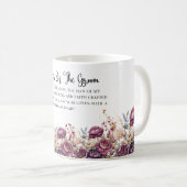 Bourgondische bloemenmoeder van de bruidegom Mok (Voorkant rechts)