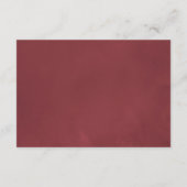 Bourgondische bloemige wijnproeverij bruiloftsrece informatiekaartje (Achterkant)