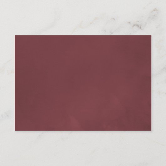 Bourgondische bloemige wijnproeverij bruiloftsrece informatiekaartje (Achterkant)