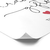 Bourgondische bloemkaarten en cadeaus Poster (Hoek)