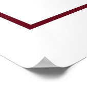 Bourgondische Bloemrijke Boho Bruiloft Welkom Foto Poster (Hoek)