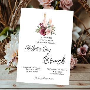Bourgondische bloemrijke wijn Moederdag brunch Kaart