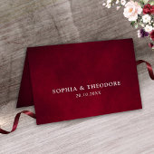 Bourgondische Blush Geometrische Bruiloft Plaats k Kaart