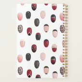 Bourgondische Blush Nail Technician Afspraak Planner (Achterkant)