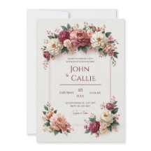 Bourgondische Blush Pioenentuin Frame Trouw