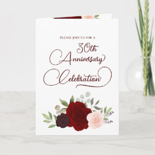 Bourgondische Blush Rozen 30e Huwelijksverjaardag