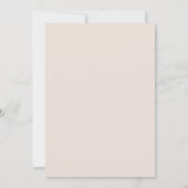 Bourgondische Blush Rozen Bruiloft Kaart (Achterkant)